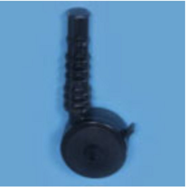 Single Wheel Locking 4" Caster with 6" Plug, Set of 4