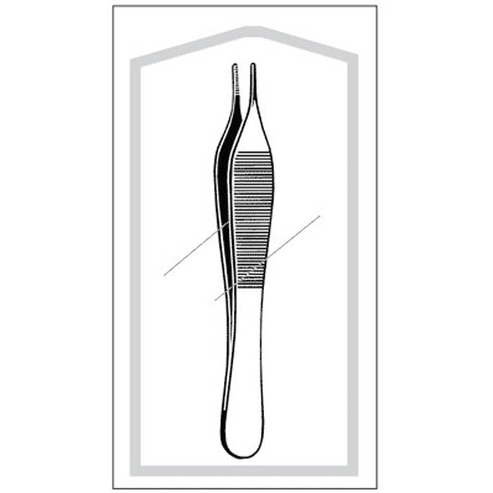 Dressing Forceps Econo Adson 4-3/4 Inch Stainless Steel Sterile Straight