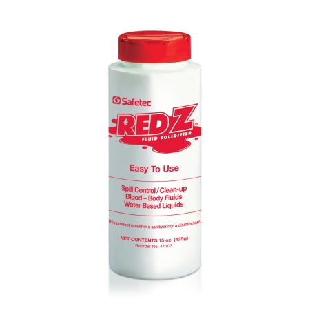 Spill Control Solidifier Red Z Shaker Top Bottle