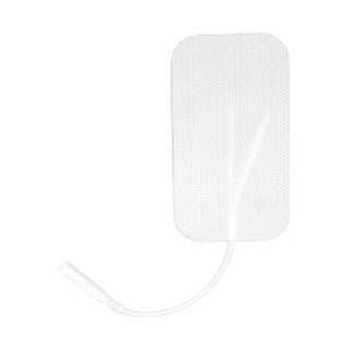 Self Adhesive Electrodes White Rectangle Cloth with Tyco Gel in Foil Pouch 2" X 3.5"