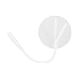Self Adhesive Electrodes 2" Round White Cloth Foil Pouch