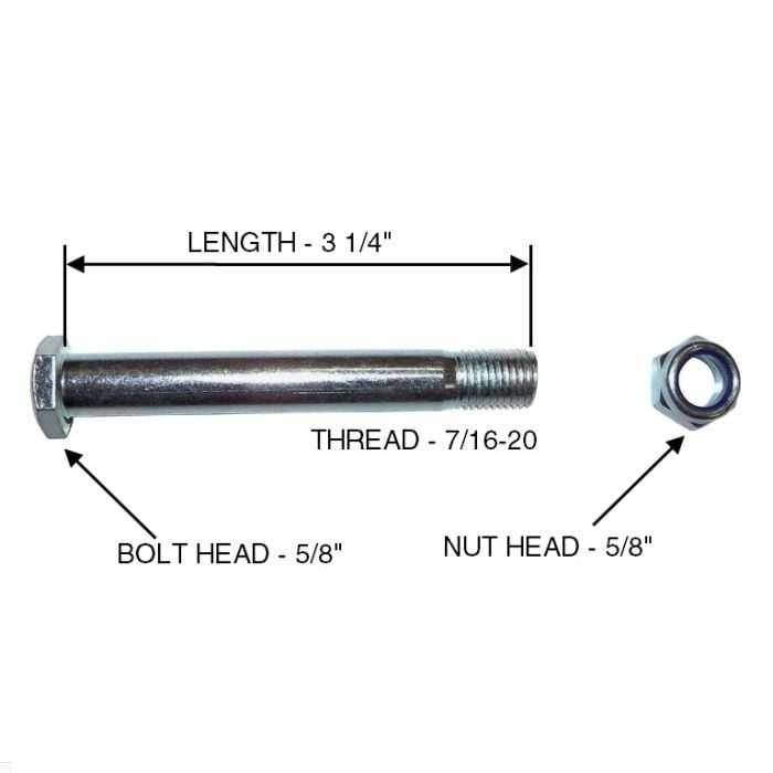 Drive Front Axle Bolt for Bariatric Sentra EC Wheelchair