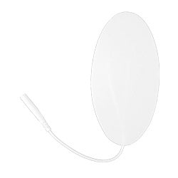 Self Adhesive Electrodes White Foam Oval Foil Pouch 2" X 4"
