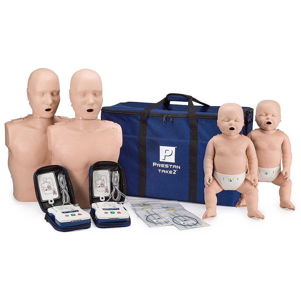 Prestan Manikin Professional Take2 Manikins and AED Trainers Package