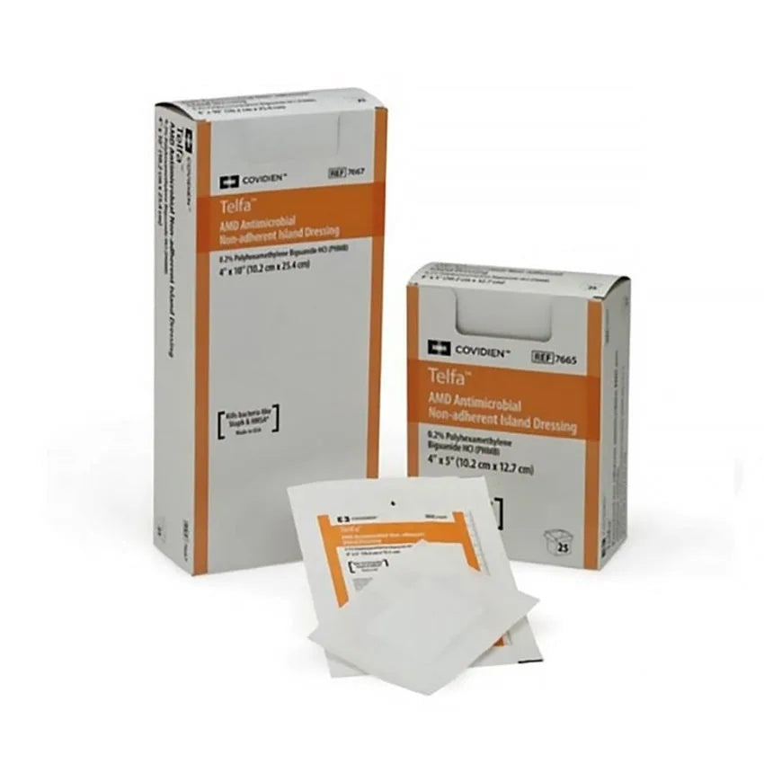 Kendall Telfa Antimicrobial Dressing, Sterile Non-Adherent