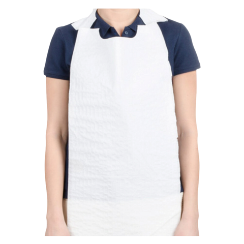 Disposable Poly Apron White Full Size 24" X 42"
