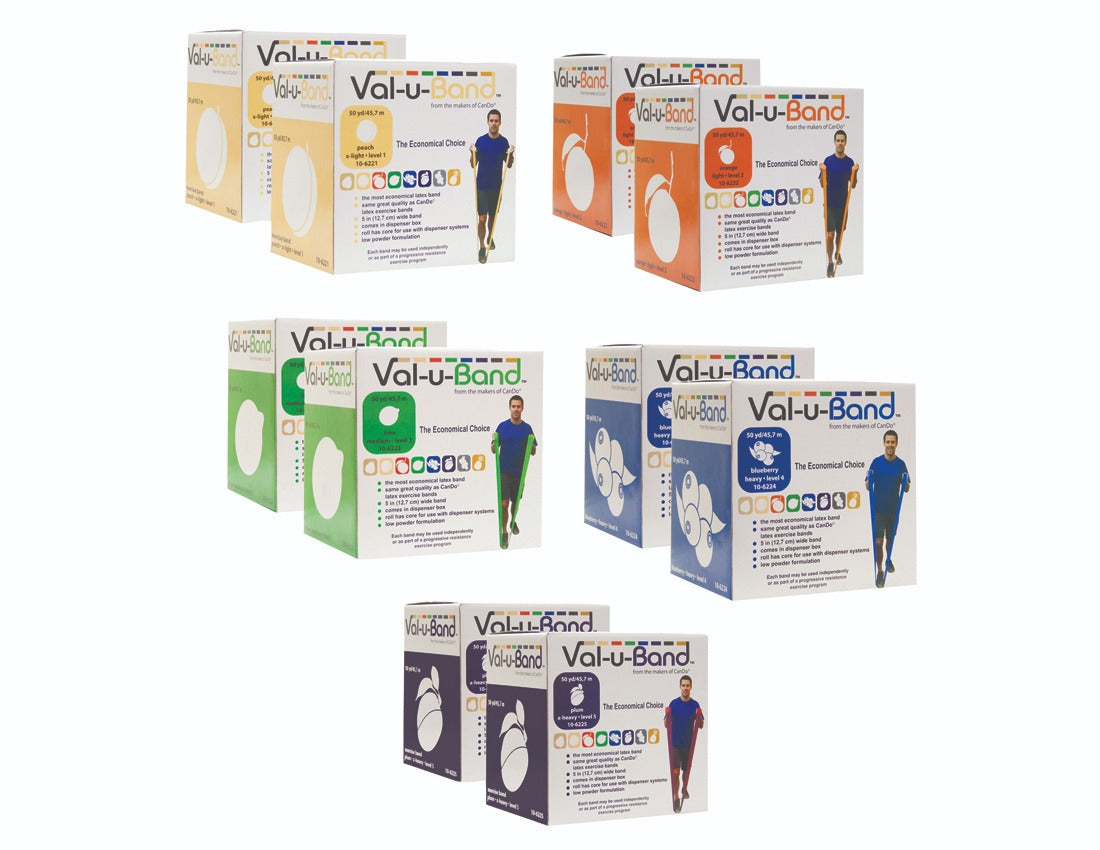 Val-u-Band Resistance Bands Roll 5 Pieces Set