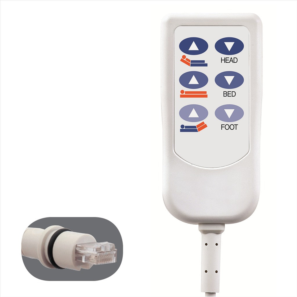 Joerns 6 Button Remote Control RJ50 Plug for Easy Care 3 & 5 Beds