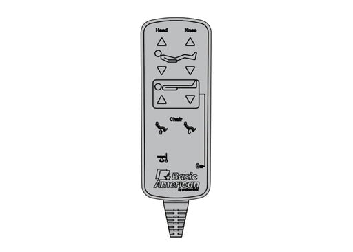 Bed Control 9 Buttons Coiled Cord for Zenith & Matrix Series