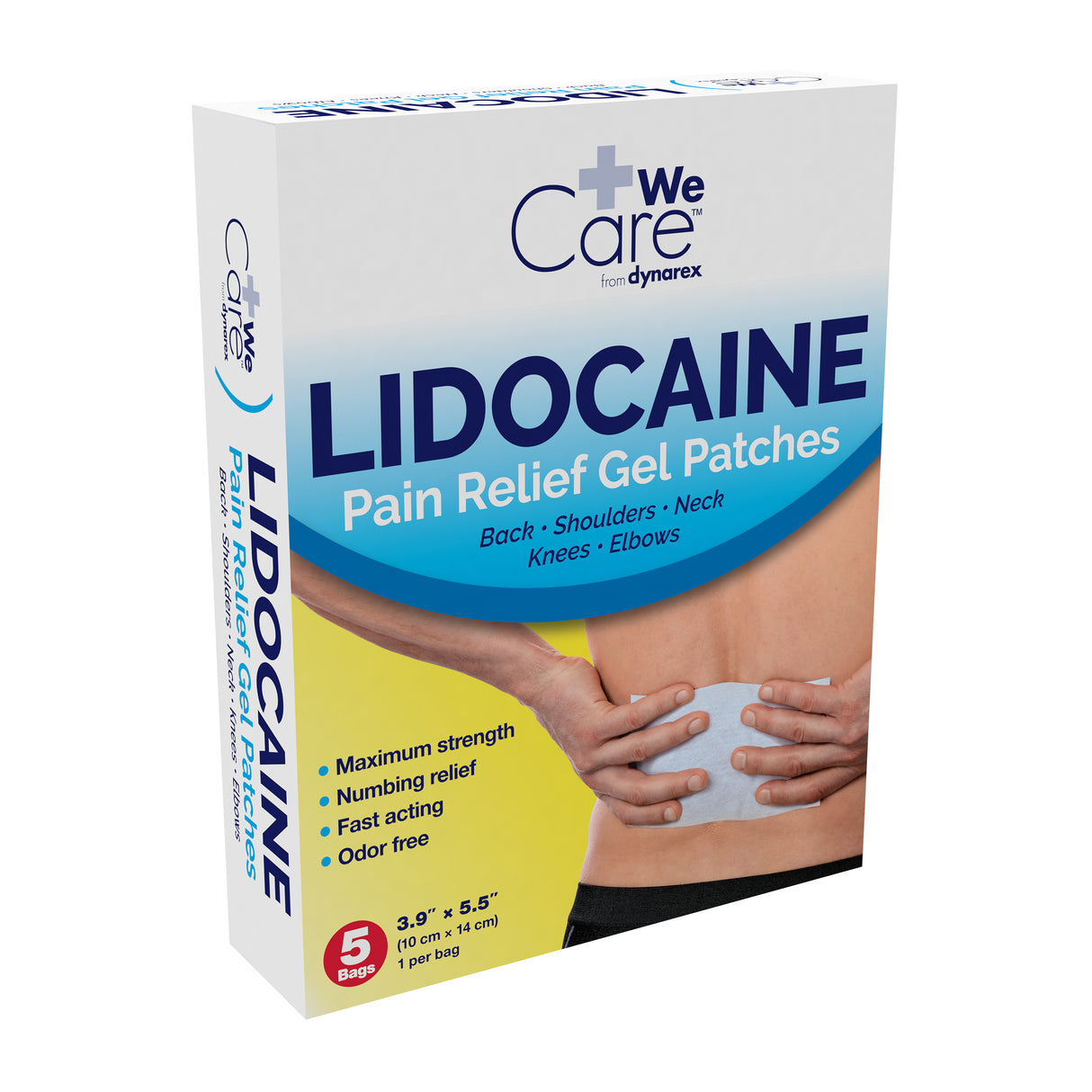 WeCare Dynarex Lidocaine Pain Relief Gel Patch