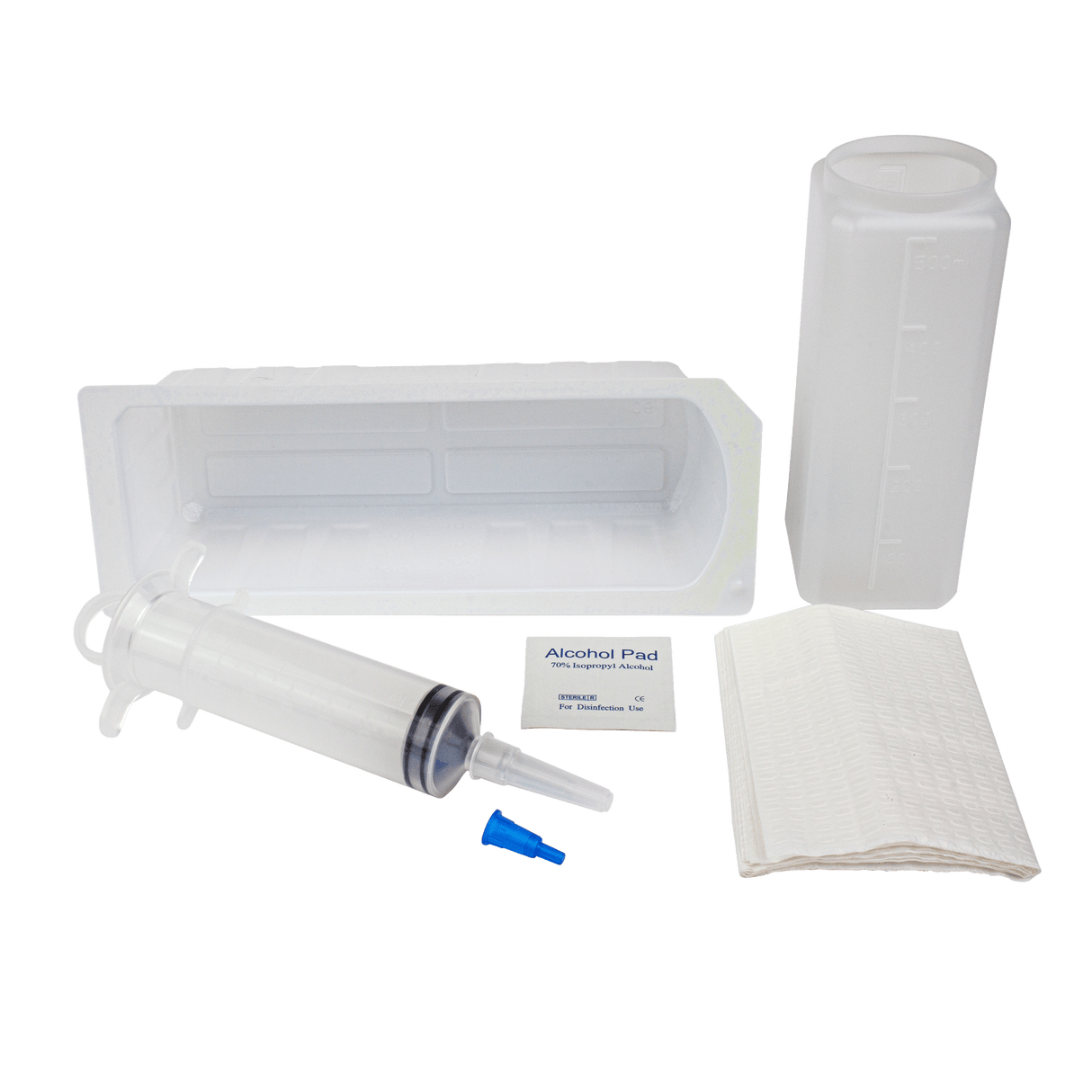 Dynarex Sterile Irrigation Tray with Piston Syringe 60cc