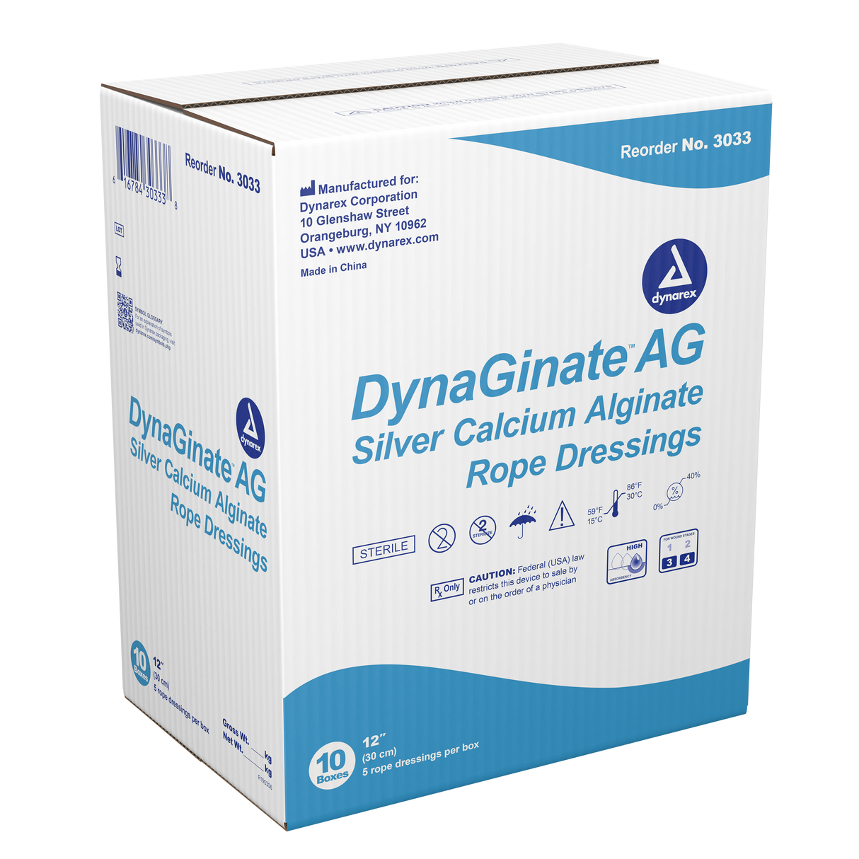 DynaGinate AG Silver Calcium Alginate