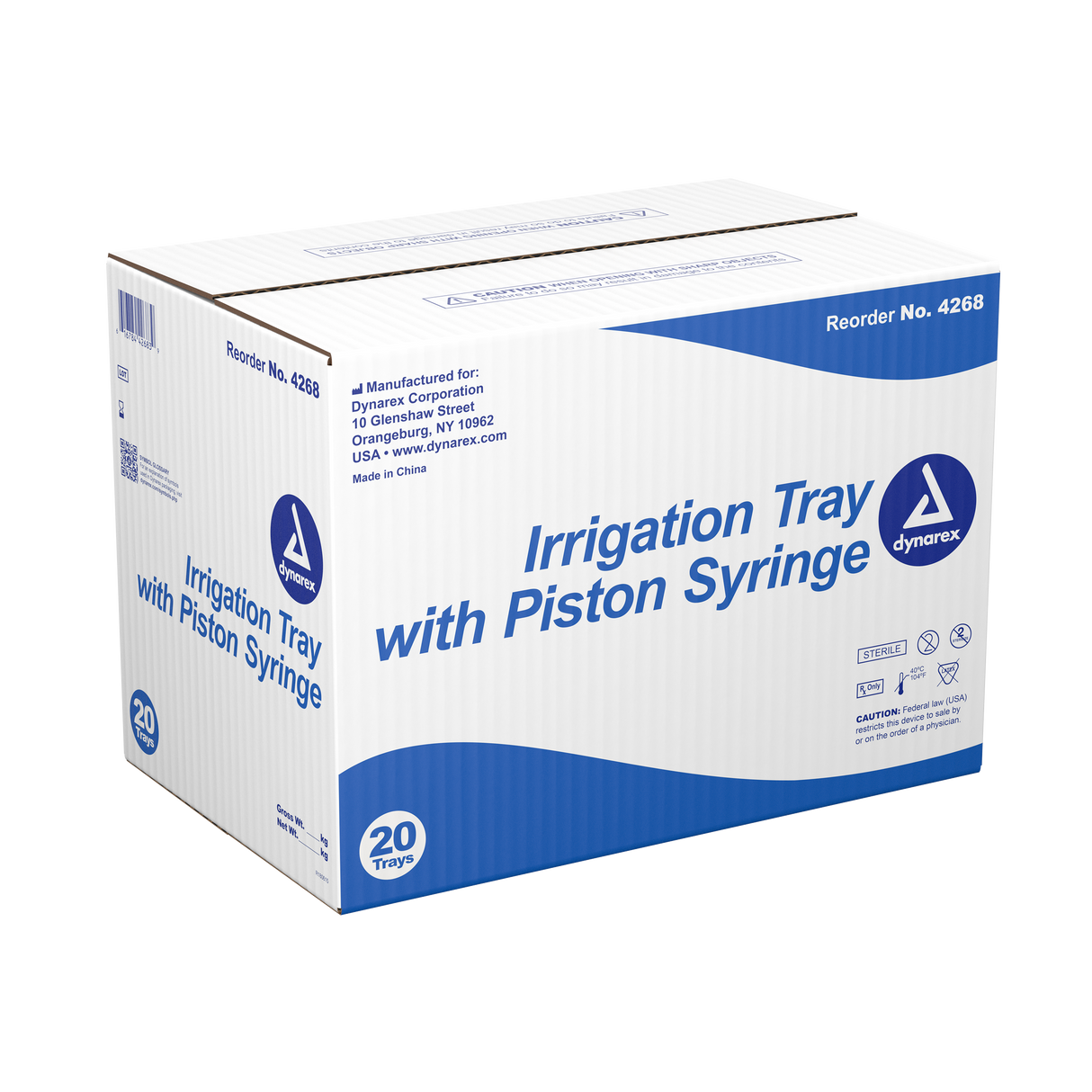 Dynarex Sterile Irrigation Tray with Piston Syringe 60cc