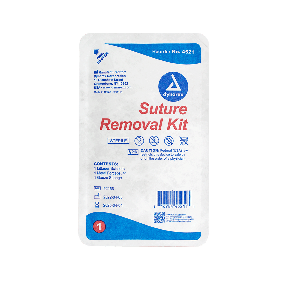 Suture Removal Kit Sterile