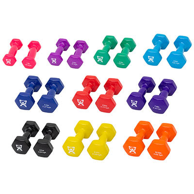 CanDo Vinyl Dumbbells 20 Pieces Set