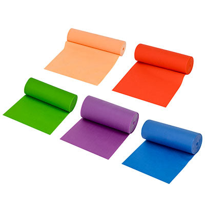 Val-u-Band Latex Free Resistance Bands Dispenser Roll 5 Piece Set