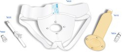 Male External Catheter Kit Urocare Urinal with Universal Suspensory Garment