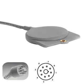 Type D Adapter for Arial RJ45 8 Pin to 1/4" 2 Conductor Receptacle