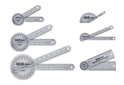 Baseline Plastic Goniometers 6 Pieces Set