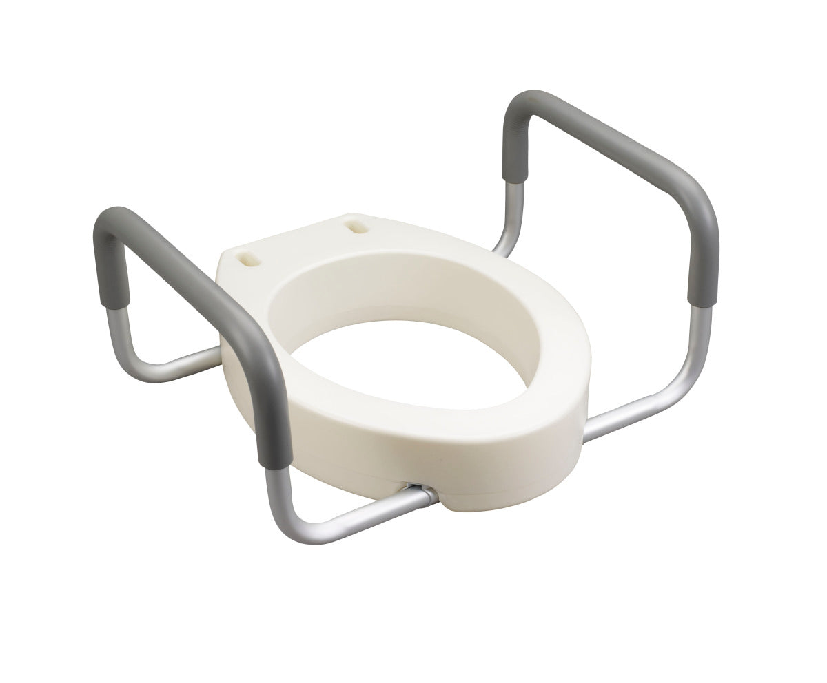 Premium Raised Toilet Seat with Removable Arms