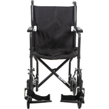 Panacea Transport Wheelchair Fixed Full Armrest Swing-away Footrest