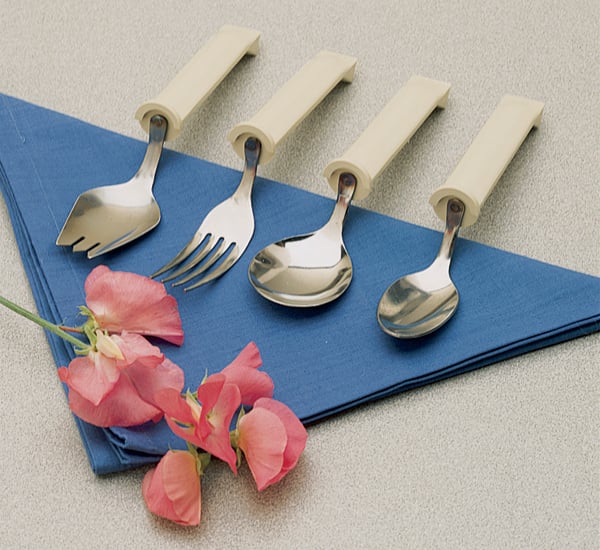 Plastic Handle Swivel Soup Spoon