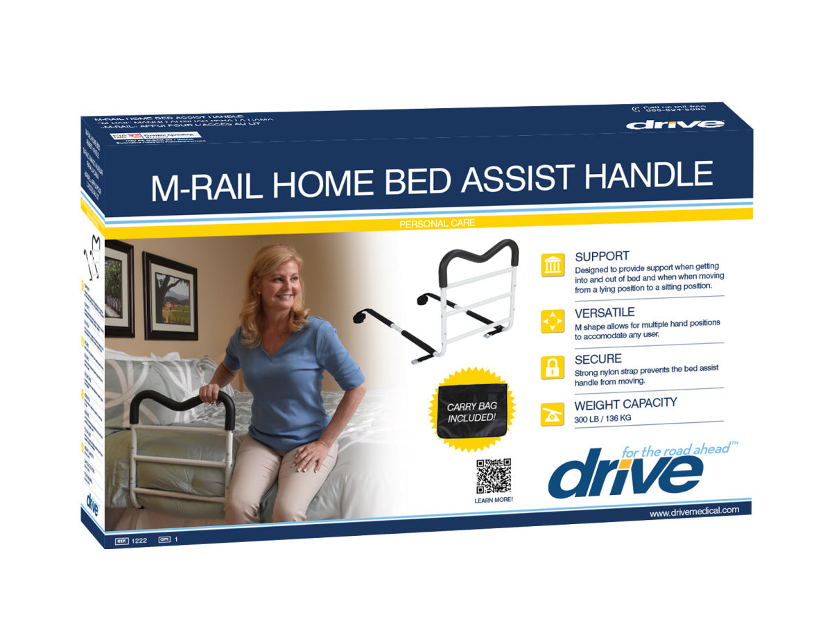 M-Rail Home Bed Assist Handle with Pouch