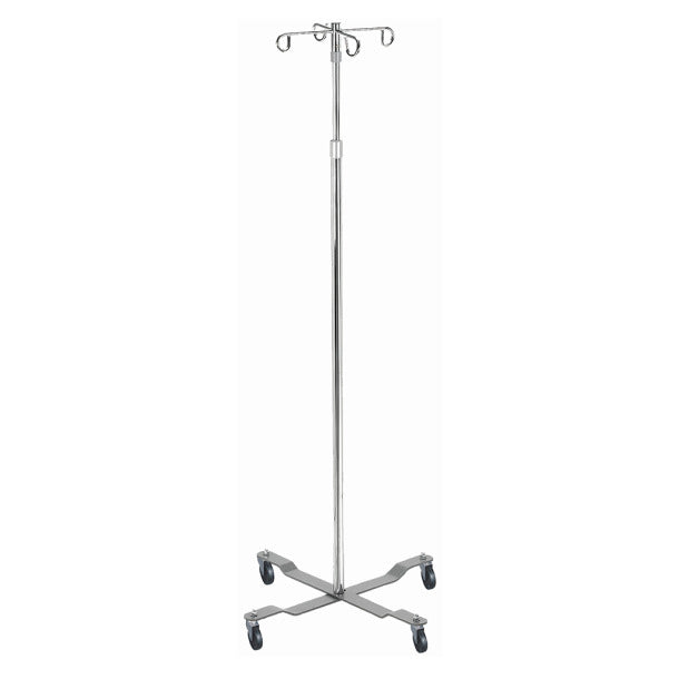 Economy IV Pole Chrome 4 Hooks