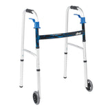 Deluxe Trigger Folding Walker with 5" Wheel