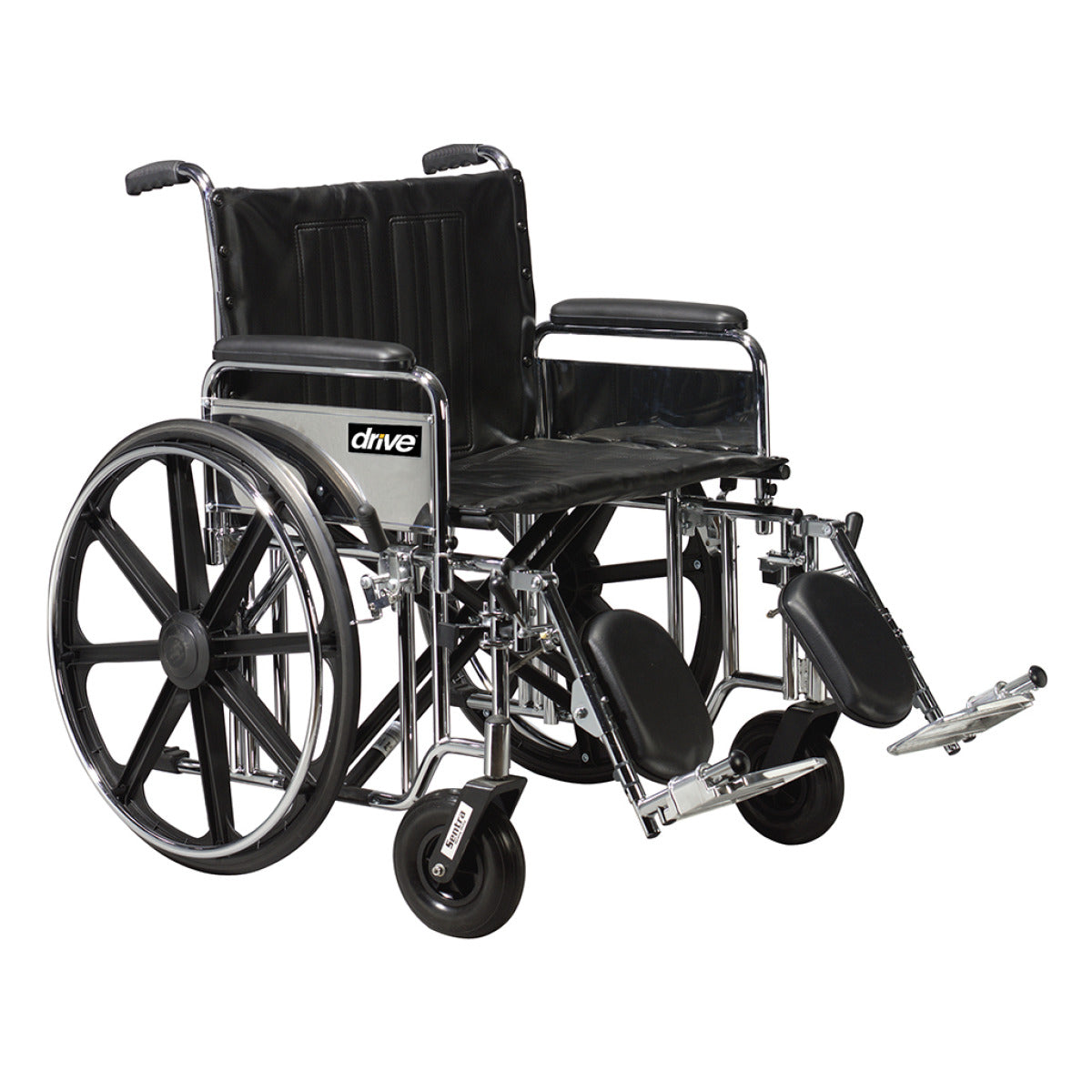 Bariatric Sentra Extra Heavy Duty Wheelchair with Elevated Leg Rest