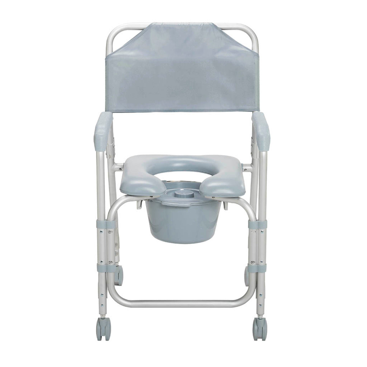 Aluminum Shower Chair and Commode with Casters