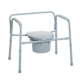 Drive Medical Heavy Duty Bariatric Folding Bedside Commode Chair