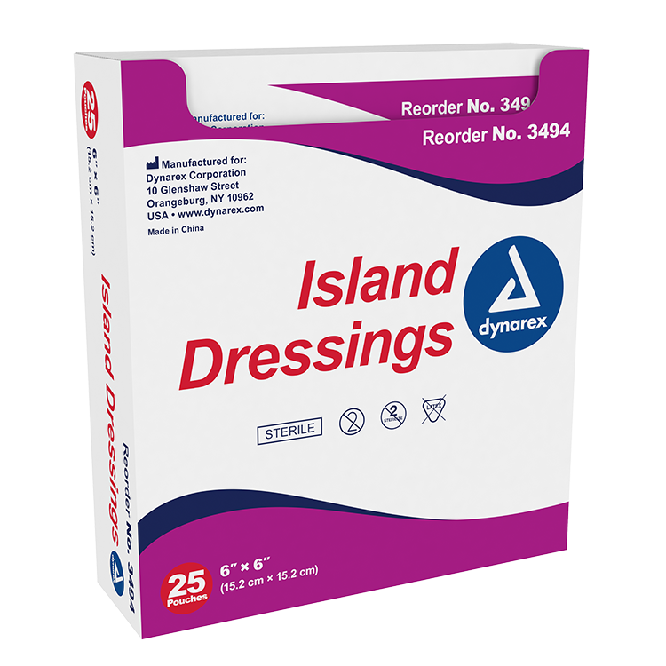 Island Dressing Sterile, 6" x 6"