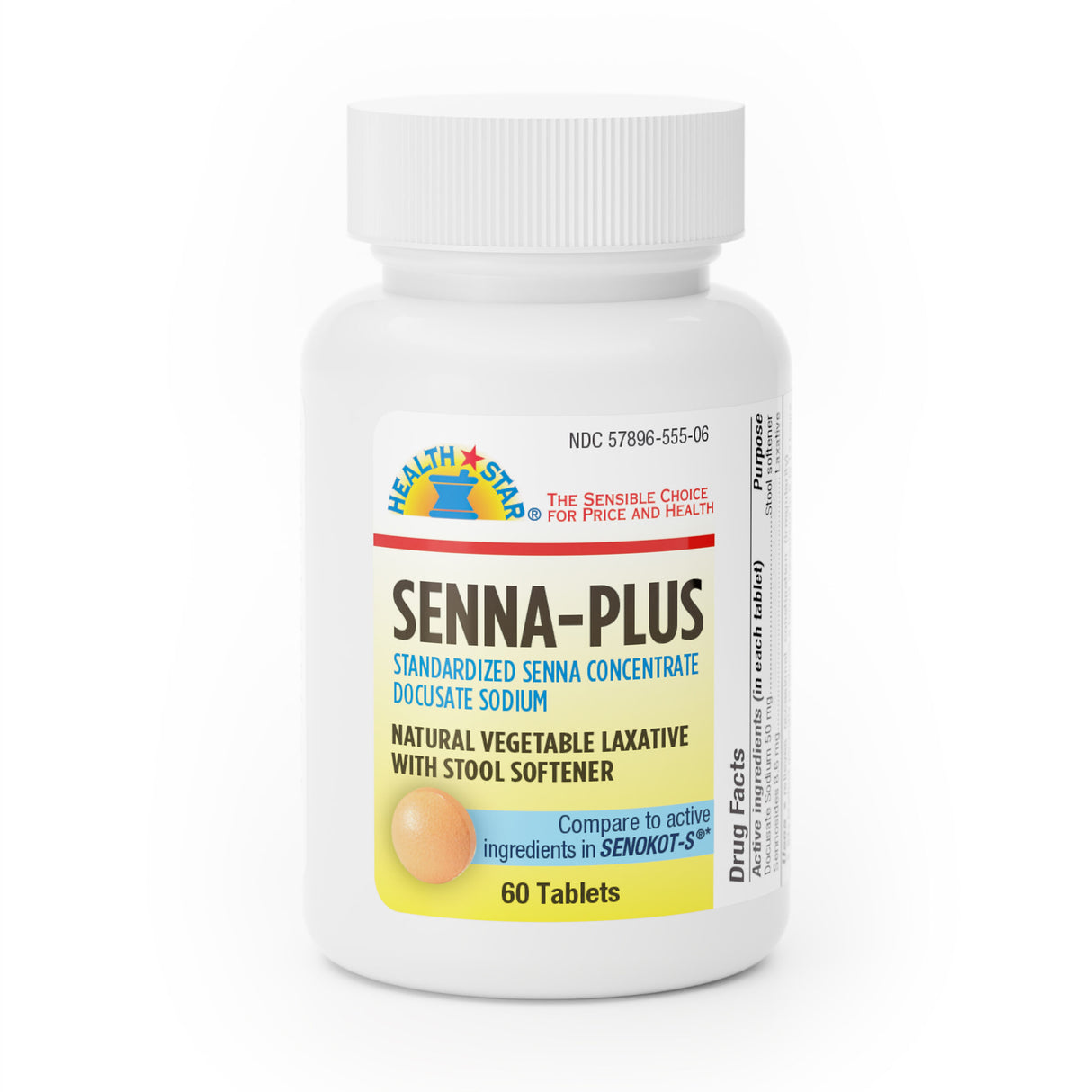 GeriCare Senna Plus Stool Softener Sennosides Docusate Sodium Tablet  50 mg