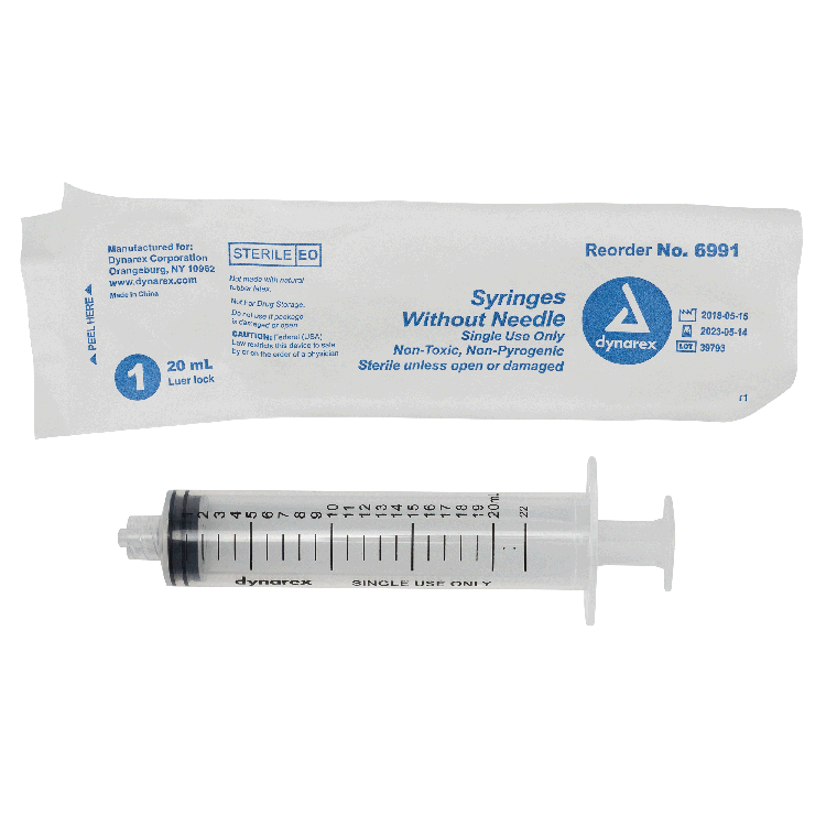 Syringe without Needle Luer Lock