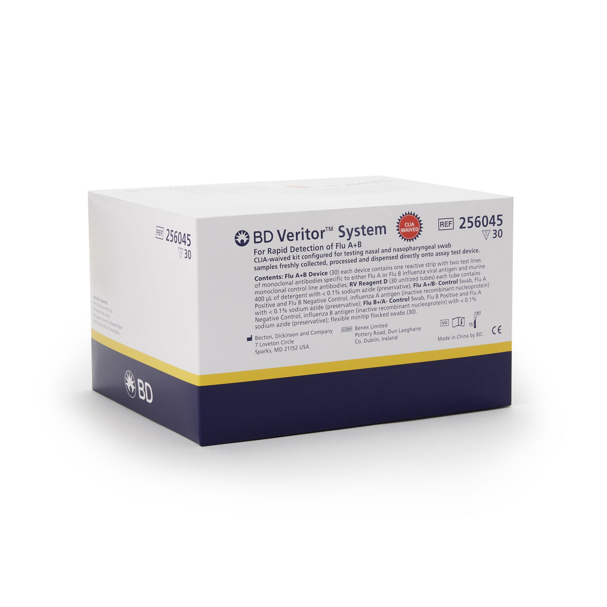 Respiratory Test Kit BD Veritor System Influenza A + B