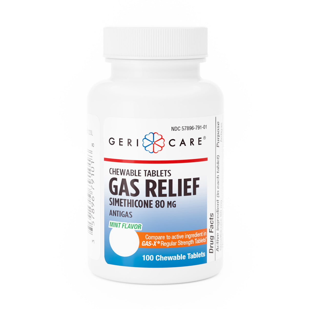 Chewable Gas Relief Tablets Simethicone 80 mg