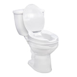 Raised Toilet Seat with Lock and Lid