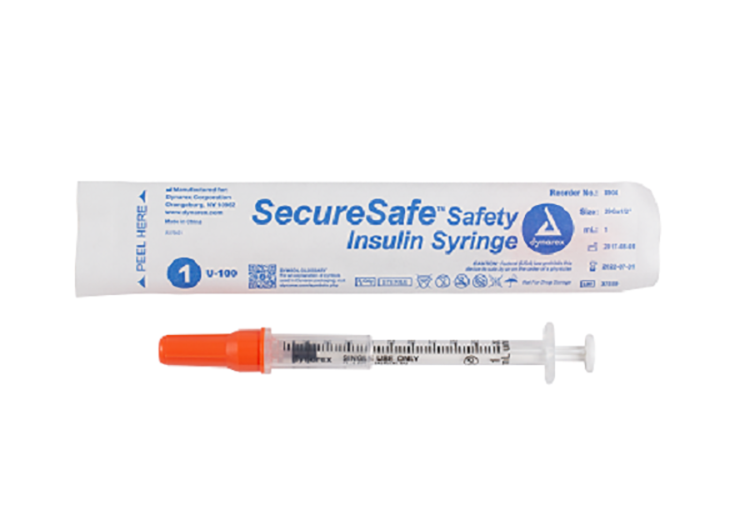 Insulin Injection Guard SecureSafe Safety Insulin Syringe – Supplyline Medical