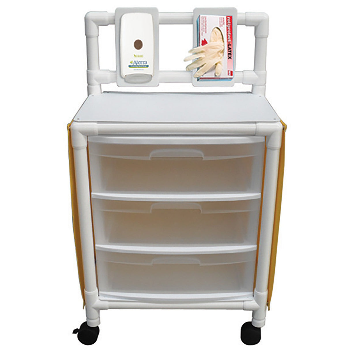 MJM Universal Isolation Cart with 3 Slide Drawers