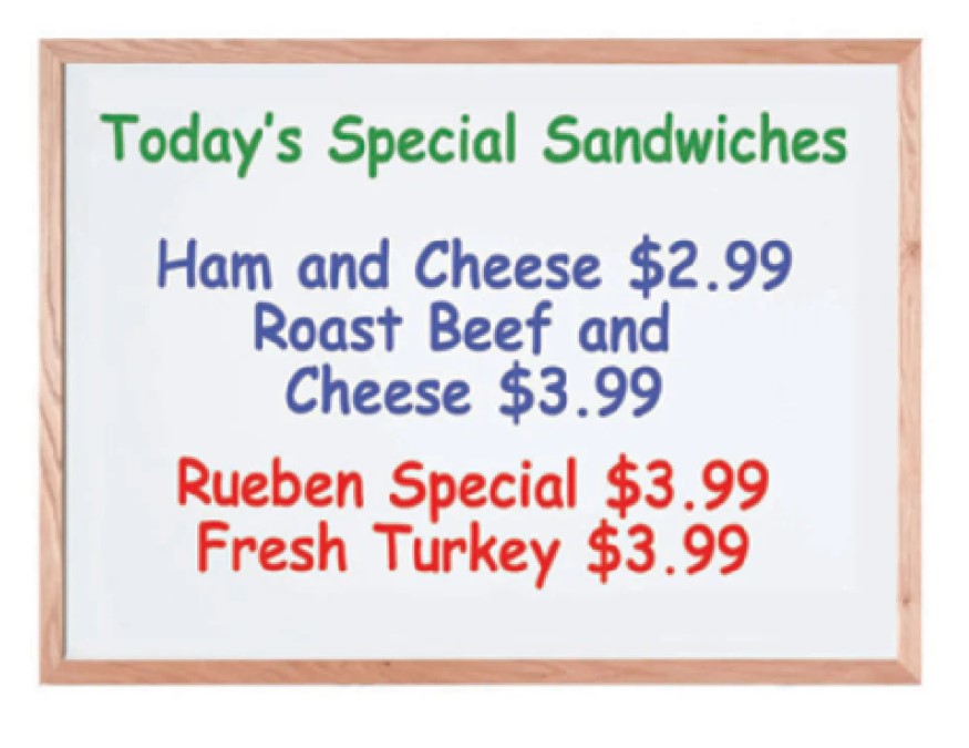 White Wood Markerboard