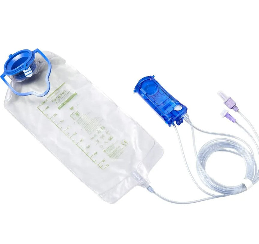 Kangaroo OMNI Feeding Set With Flush Bag, and ENPlus Spike Non-Sterile