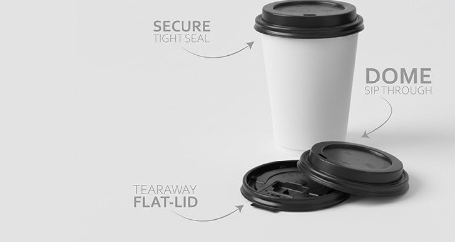 Hot Cup Coffee Lids Flat