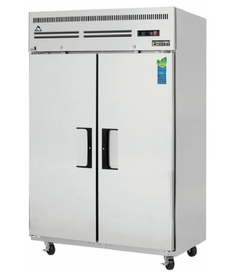 Everest ESR2 Two Section Solid Door Upright Reach-In Refrigerator