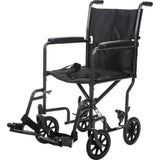 Panacea Transport Wheelchair Fixed Full Armrest Swing-away Footrest