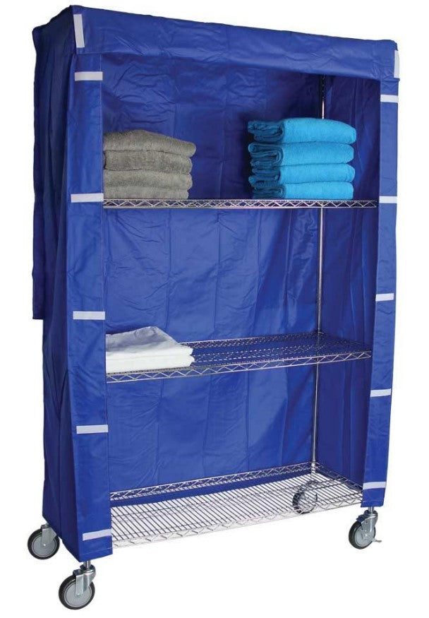Nylon Cover for Tall Rolling Wire Shelving Cart 24" X 48" X 72"