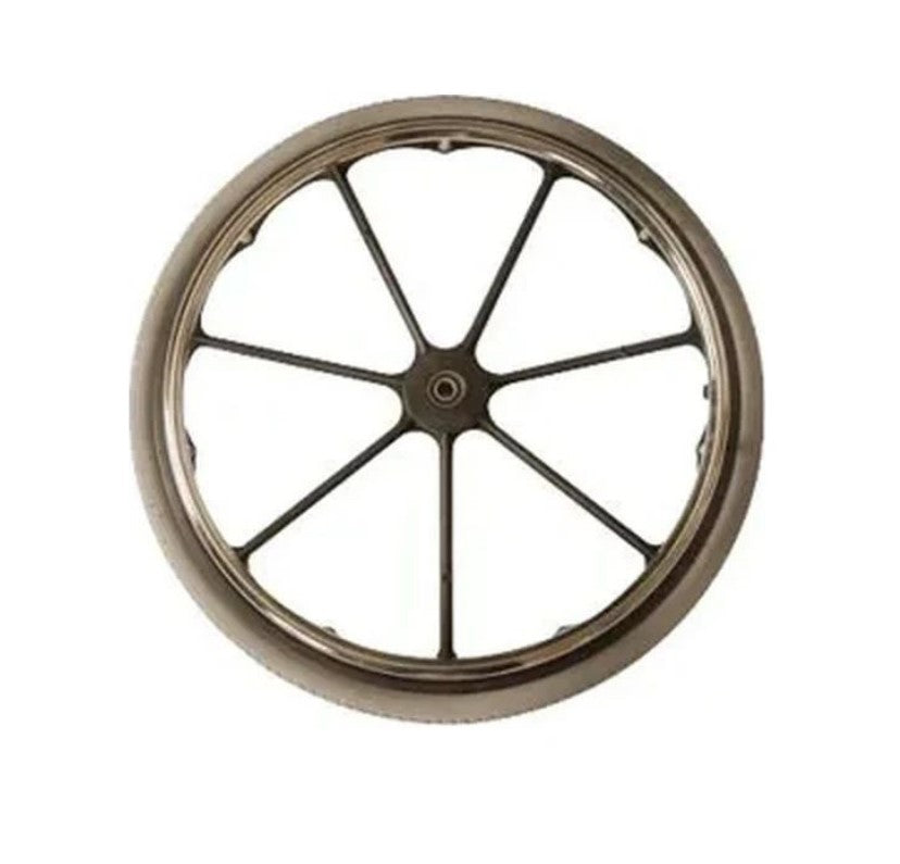 Invacare Rear Wheel and Handrim Assembly, Wheel 24" 7/16" Axle Composite Urethane for 9000 XT Recliner