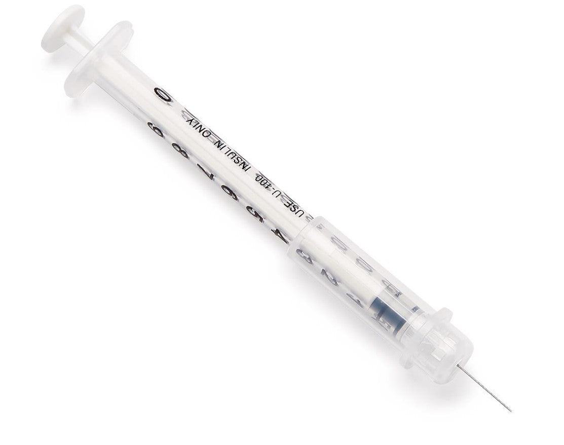 Safety Insulin Syringe with Needle 29G X 0.5"