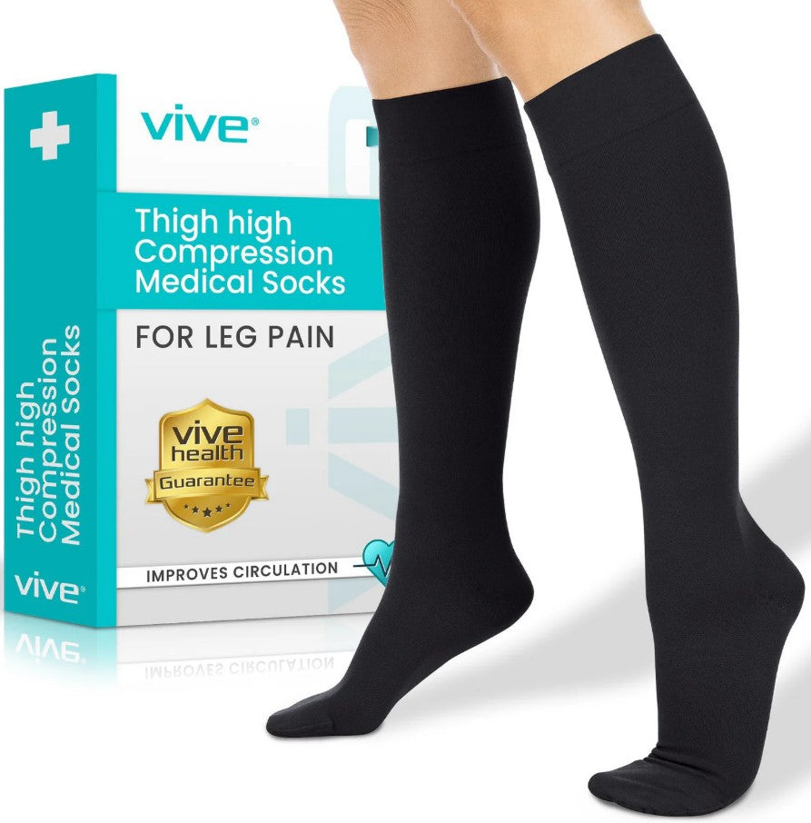 Vive Knee High Compression Stockings 20-30mmHg