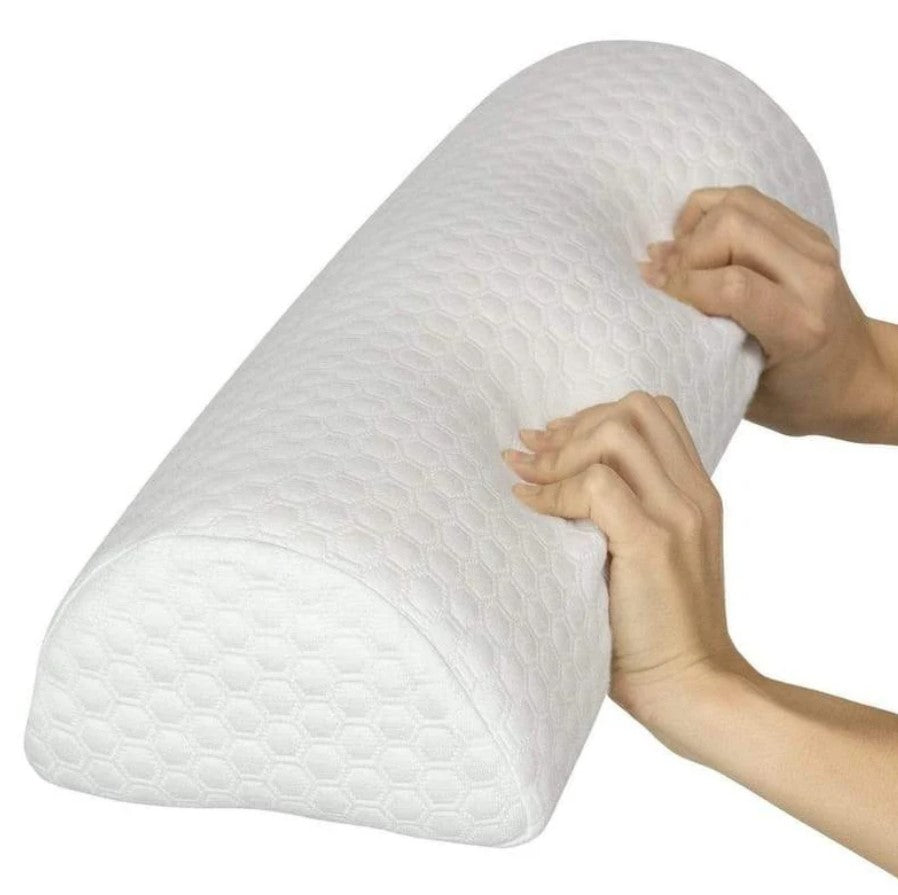 Half Moon Bolster Pillow with Pillow Cover